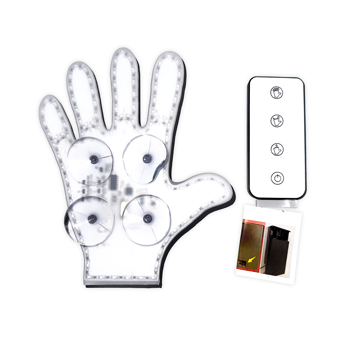 Righ Hand Rotation Light Hand Gesture Light with Wireless Remote Control – www.coolnoveltystuff.com