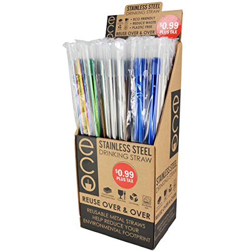 Stainless Steel Reusable Drinking Straw (Box of 50) – www ...